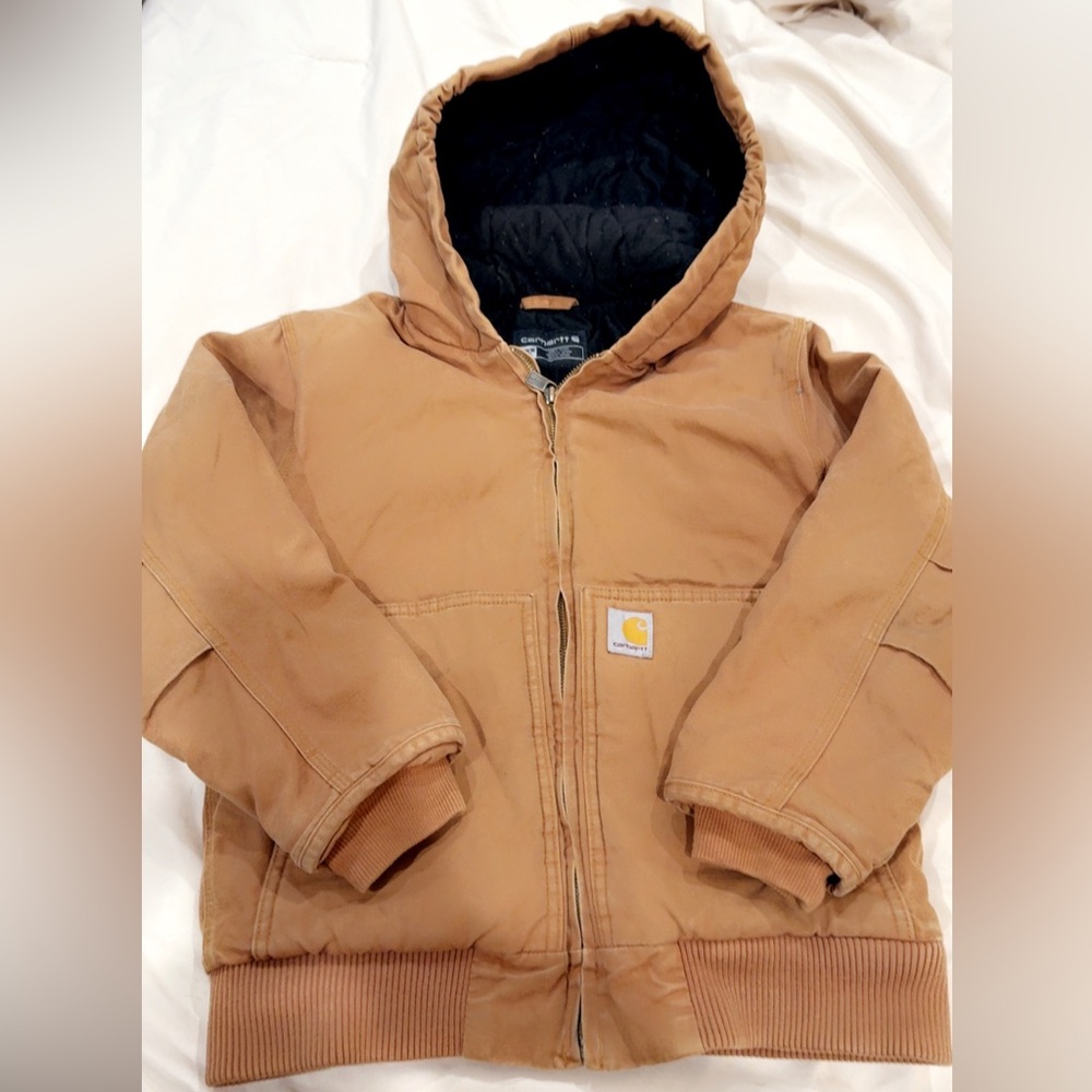 Carhartt Tan Hooded Jacket